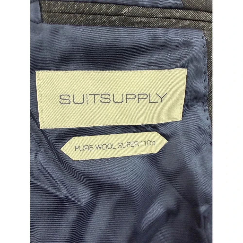 SuitSupply Vitale Barberis Canonico Blazer Men's Size 28 Slim Wool navy‎ blue
